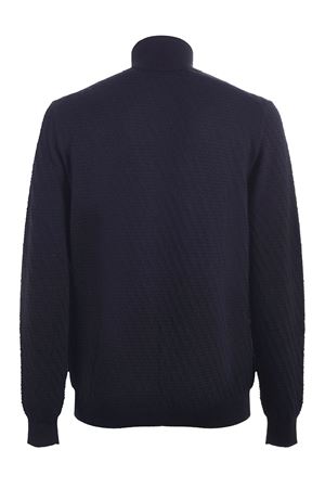 Blue Virgin Wool Turtleneck Sweater PAOLO PECORA | A034F0096462